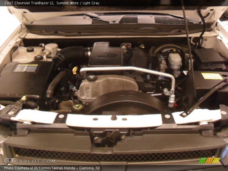 Summit White / Light Gray 2007 Chevrolet TrailBlazer LS