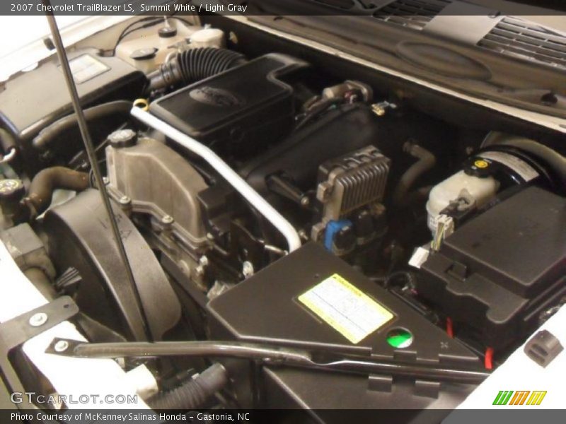 Summit White / Light Gray 2007 Chevrolet TrailBlazer LS