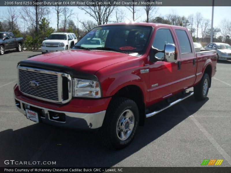 Red Clearcoat / Medium Flint 2006 Ford F250 Super Duty Lariat FX4 Off Road Crew Cab 4x4