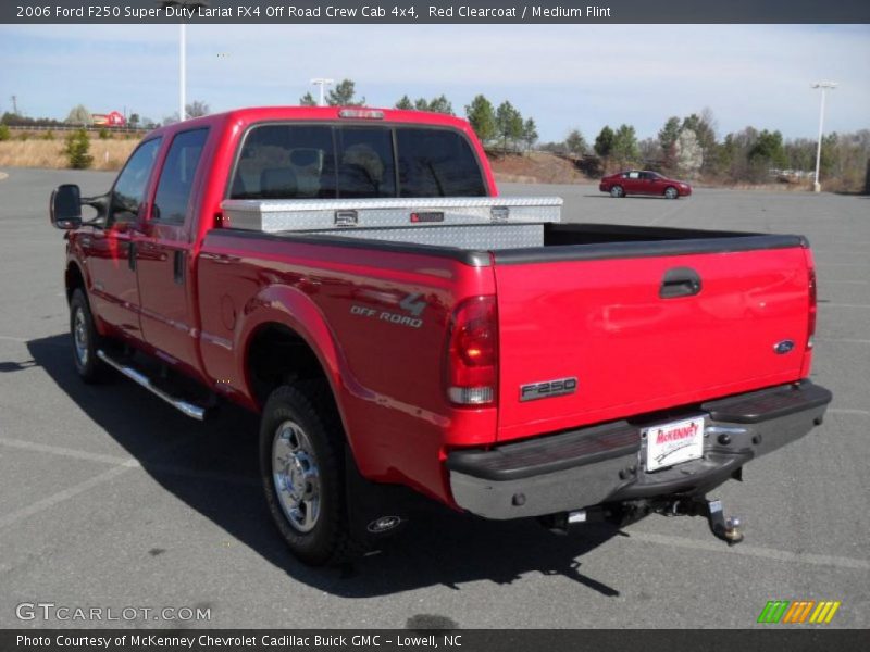 Red Clearcoat / Medium Flint 2006 Ford F250 Super Duty Lariat FX4 Off Road Crew Cab 4x4