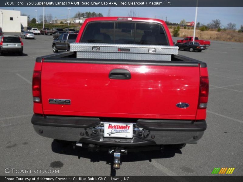 Red Clearcoat / Medium Flint 2006 Ford F250 Super Duty Lariat FX4 Off Road Crew Cab 4x4