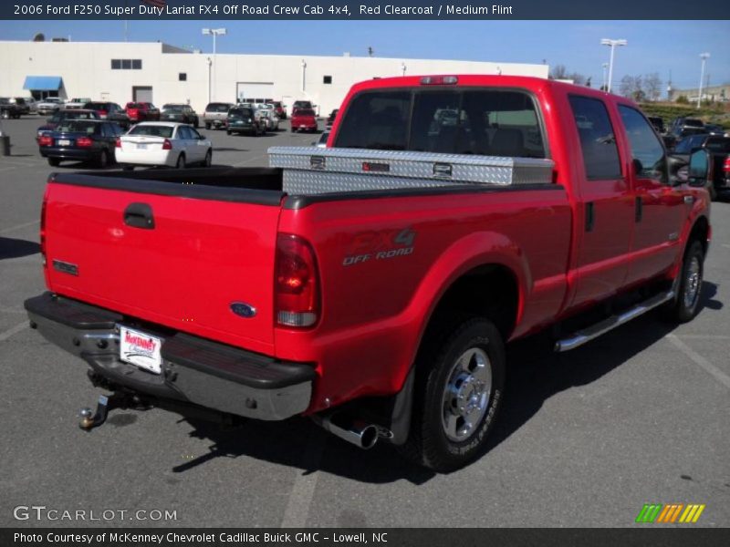 Red Clearcoat / Medium Flint 2006 Ford F250 Super Duty Lariat FX4 Off Road Crew Cab 4x4
