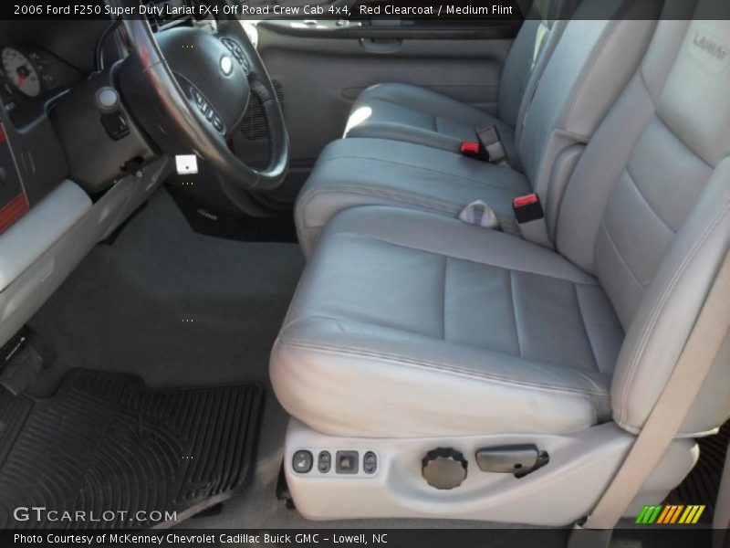 Red Clearcoat / Medium Flint 2006 Ford F250 Super Duty Lariat FX4 Off Road Crew Cab 4x4