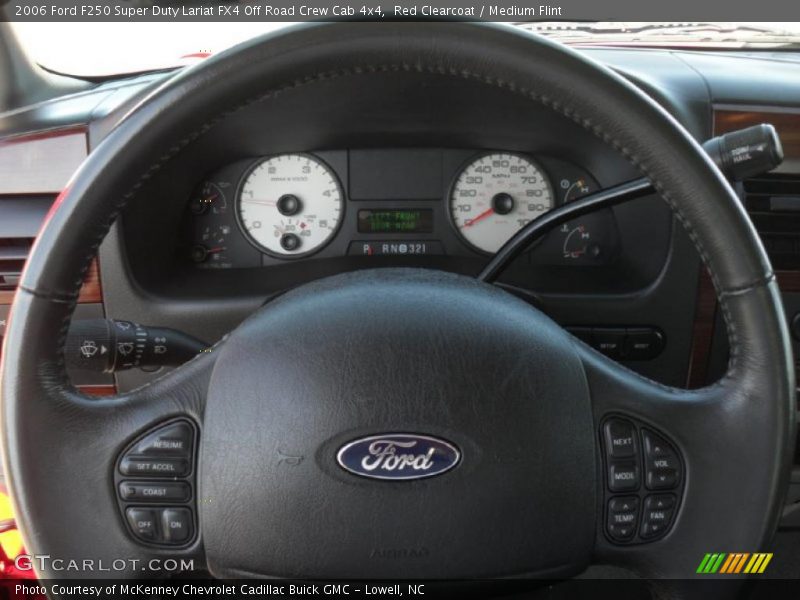 Red Clearcoat / Medium Flint 2006 Ford F250 Super Duty Lariat FX4 Off Road Crew Cab 4x4