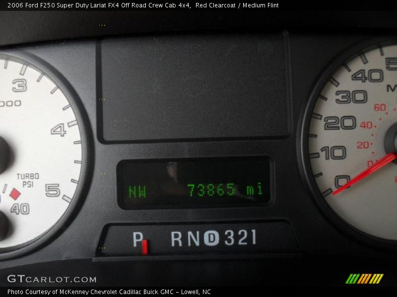 Red Clearcoat / Medium Flint 2006 Ford F250 Super Duty Lariat FX4 Off Road Crew Cab 4x4