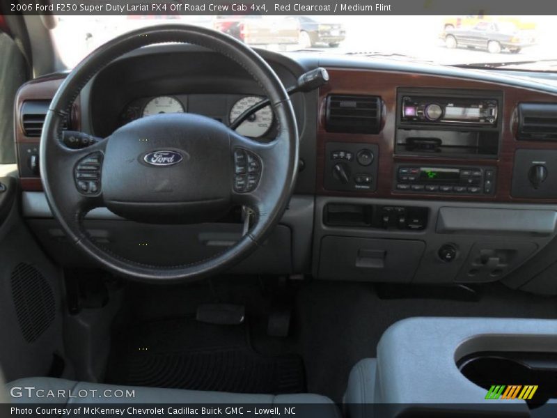 Red Clearcoat / Medium Flint 2006 Ford F250 Super Duty Lariat FX4 Off Road Crew Cab 4x4