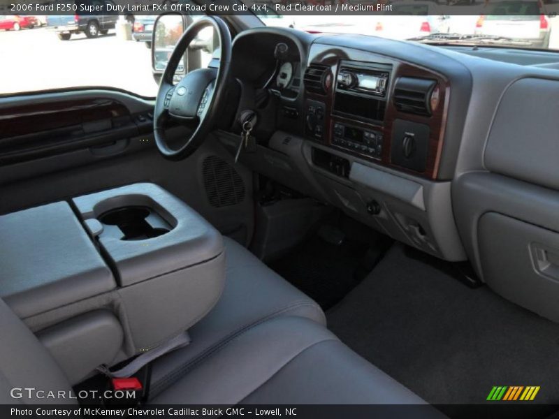 Red Clearcoat / Medium Flint 2006 Ford F250 Super Duty Lariat FX4 Off Road Crew Cab 4x4