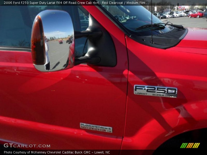 Red Clearcoat / Medium Flint 2006 Ford F250 Super Duty Lariat FX4 Off Road Crew Cab 4x4
