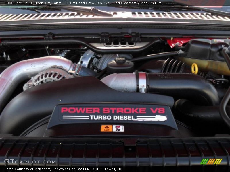 Red Clearcoat / Medium Flint 2006 Ford F250 Super Duty Lariat FX4 Off Road Crew Cab 4x4