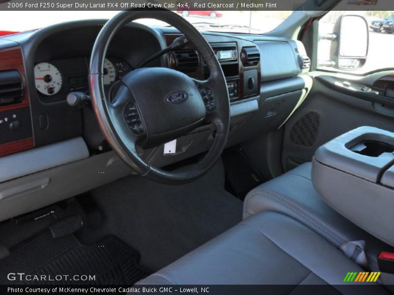 Red Clearcoat / Medium Flint 2006 Ford F250 Super Duty Lariat FX4 Off Road Crew Cab 4x4