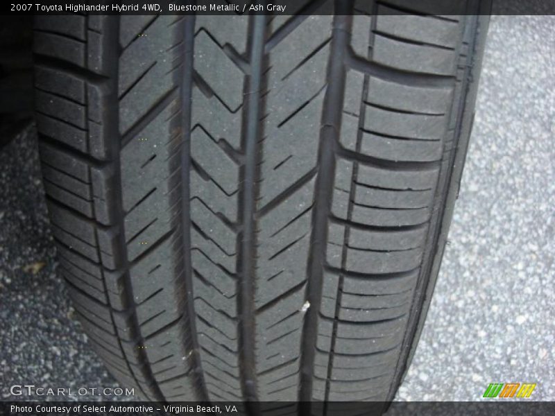 Bluestone Metallic / Ash Gray 2007 Toyota Highlander Hybrid 4WD