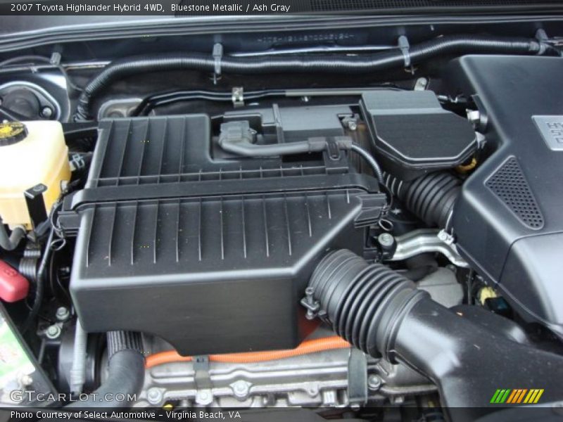  2007 Highlander Hybrid 4WD Engine - 3.3 Liter DOHC 24-Valve VVT-i V6 Gasoline/Electric Hybrid
