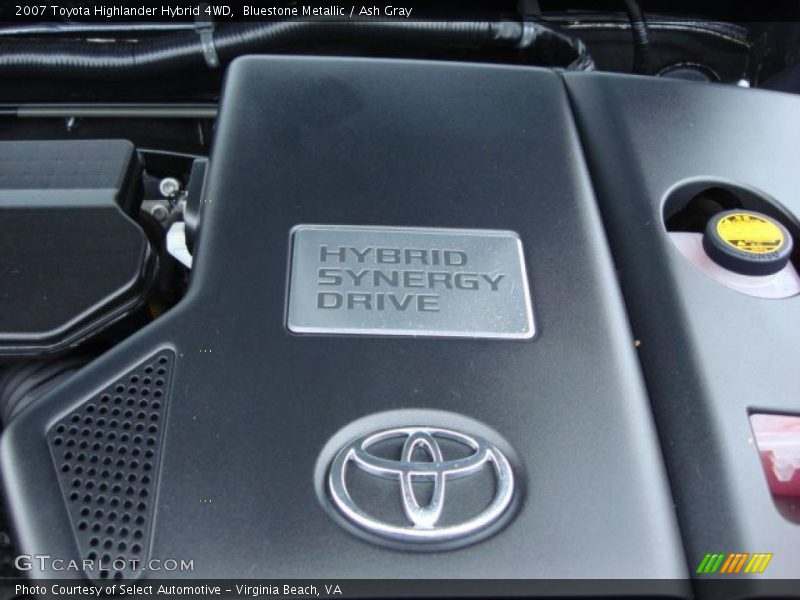 Bluestone Metallic / Ash Gray 2007 Toyota Highlander Hybrid 4WD