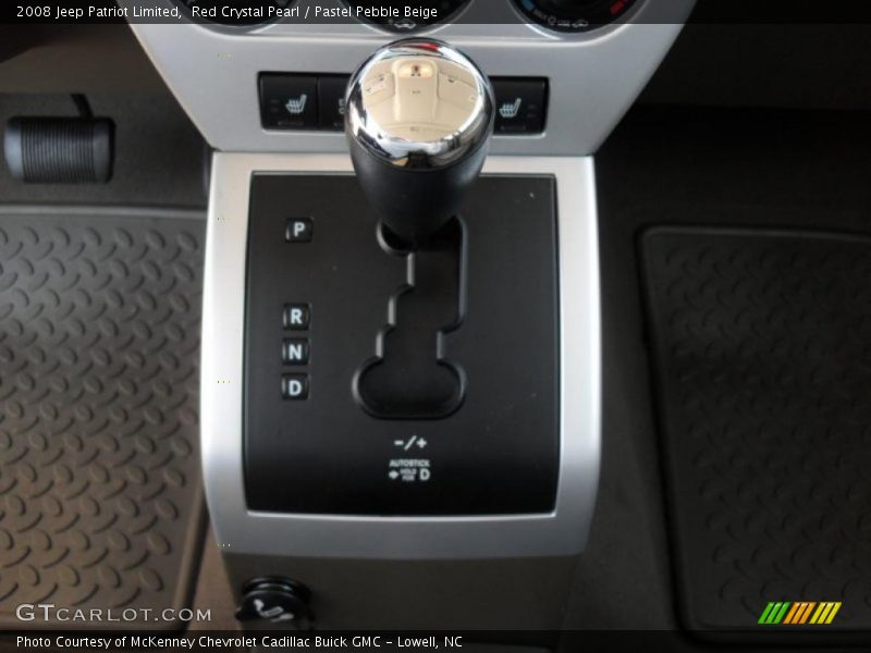 Red Crystal Pearl / Pastel Pebble Beige 2008 Jeep Patriot Limited
