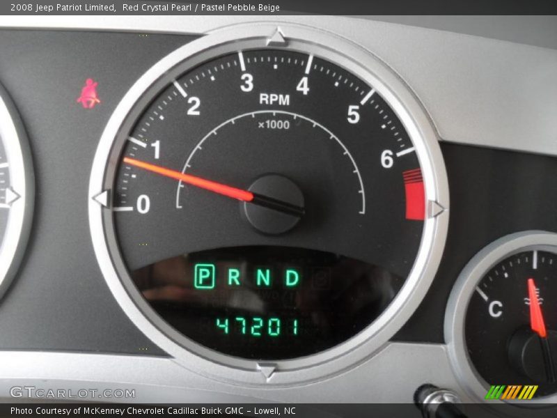 Red Crystal Pearl / Pastel Pebble Beige 2008 Jeep Patriot Limited