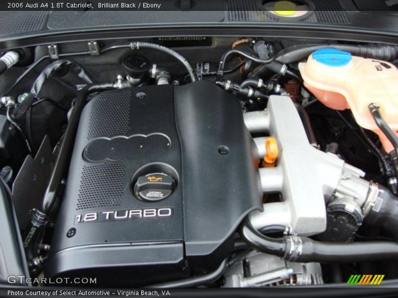  2006 A4 1.8T Cabriolet Engine - 1.8 Liter Turbocharged DOHC 20-Valve VVT 4 Cylinder