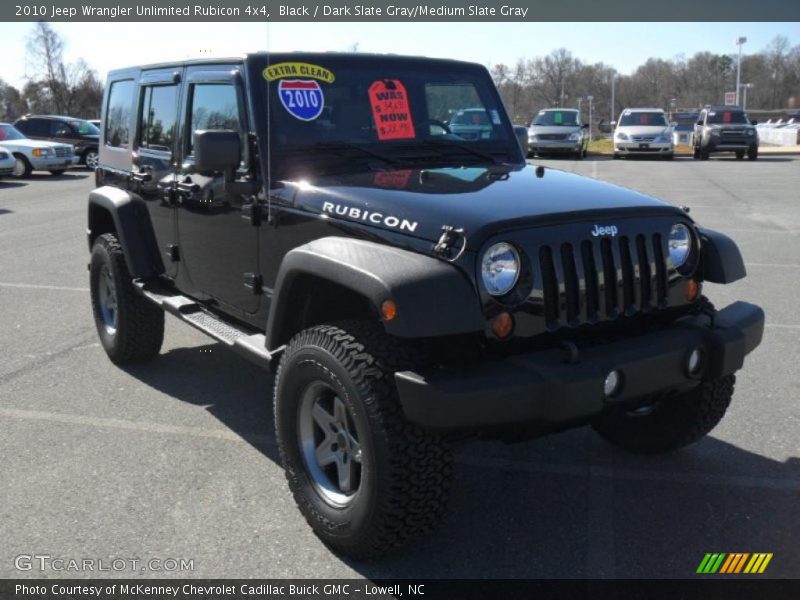 Black / Dark Slate Gray/Medium Slate Gray 2010 Jeep Wrangler Unlimited Rubicon 4x4