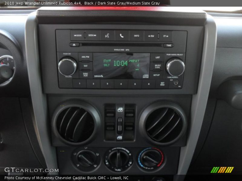 Black / Dark Slate Gray/Medium Slate Gray 2010 Jeep Wrangler Unlimited Rubicon 4x4