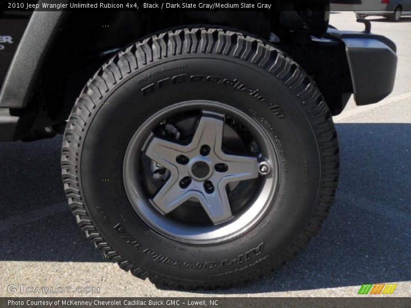 Black / Dark Slate Gray/Medium Slate Gray 2010 Jeep Wrangler Unlimited Rubicon 4x4