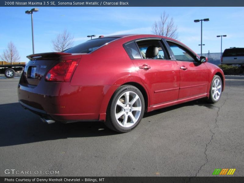 Sonoma Sunset Metallic / Charcoal Black 2008 Nissan Maxima 3.5 SE