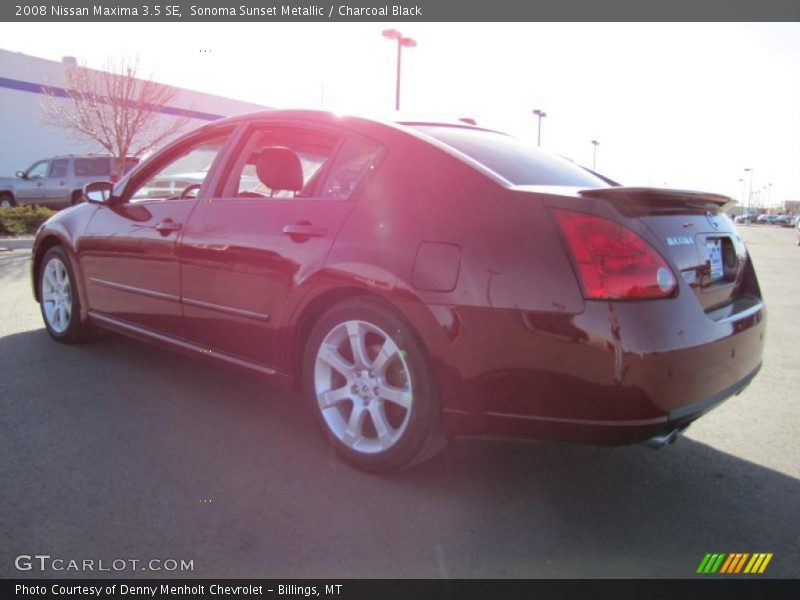 Sonoma Sunset Metallic / Charcoal Black 2008 Nissan Maxima 3.5 SE