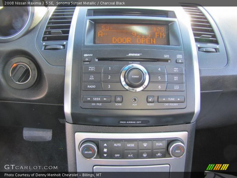Sonoma Sunset Metallic / Charcoal Black 2008 Nissan Maxima 3.5 SE