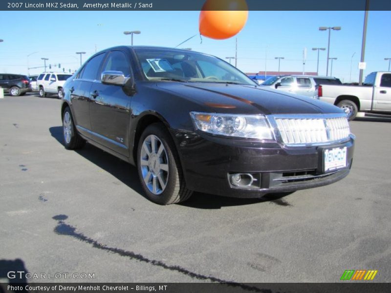 Amethyst Metallic / Sand 2007 Lincoln MKZ Sedan
