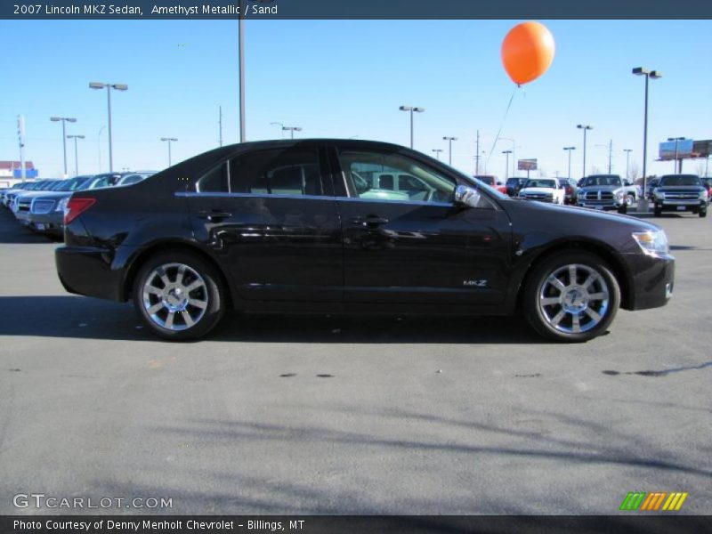 Amethyst Metallic / Sand 2007 Lincoln MKZ Sedan