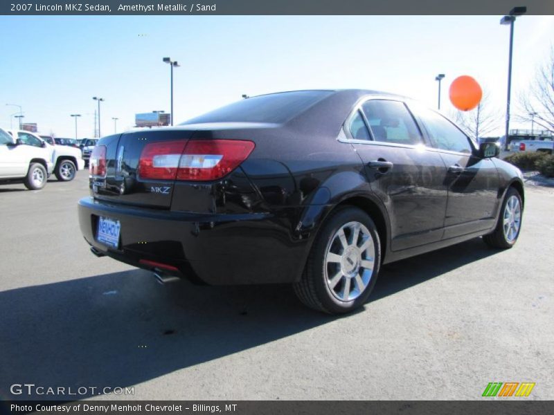 Amethyst Metallic / Sand 2007 Lincoln MKZ Sedan