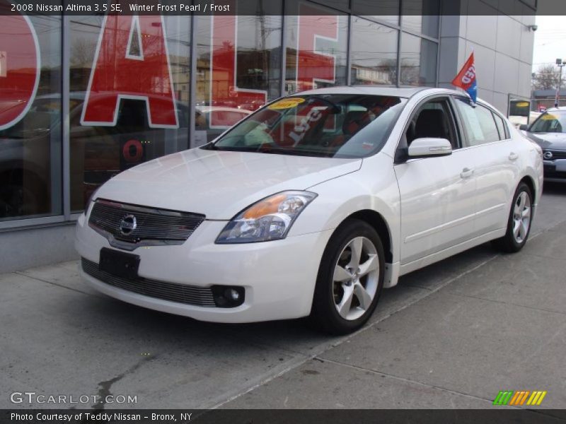 Winter Frost Pearl / Frost 2008 Nissan Altima 3.5 SE