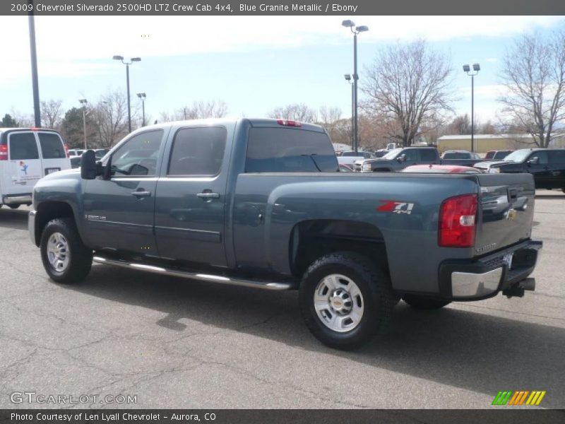 Blue Granite Metallic / Ebony 2009 Chevrolet Silverado 2500HD LTZ Crew Cab 4x4