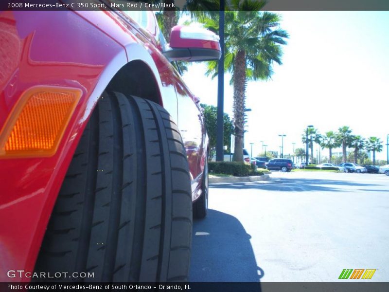 Mars Red / Grey/Black 2008 Mercedes-Benz C 350 Sport