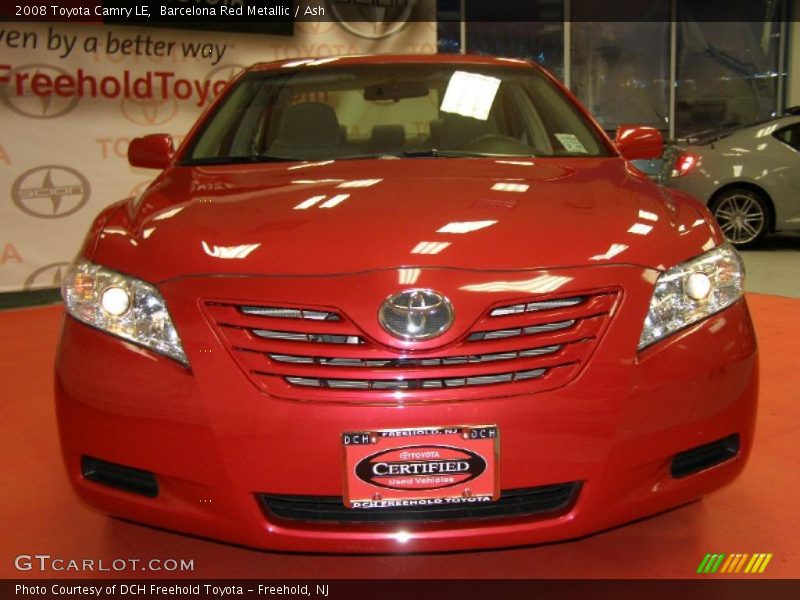 Barcelona Red Metallic / Ash 2008 Toyota Camry LE