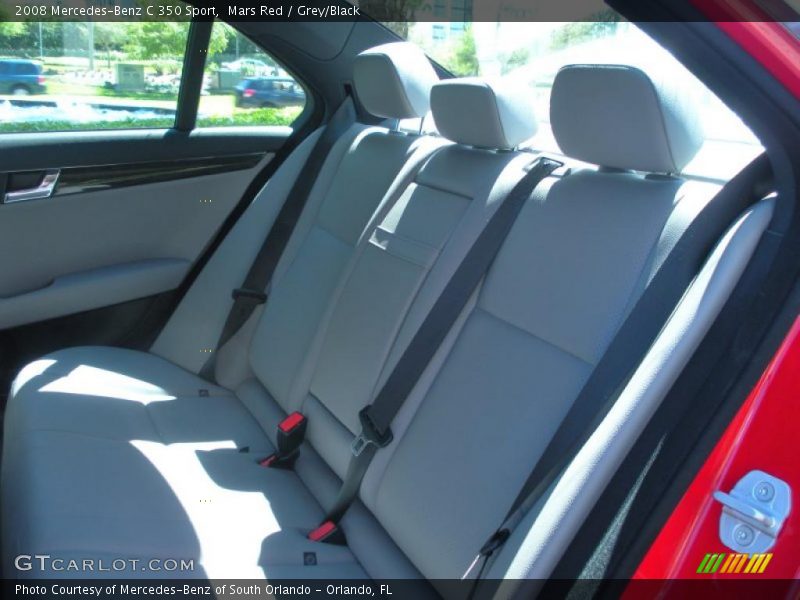Mars Red / Grey/Black 2008 Mercedes-Benz C 350 Sport