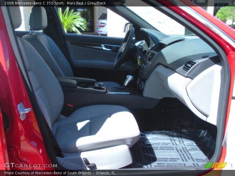 Mars Red / Grey/Black 2008 Mercedes-Benz C 350 Sport