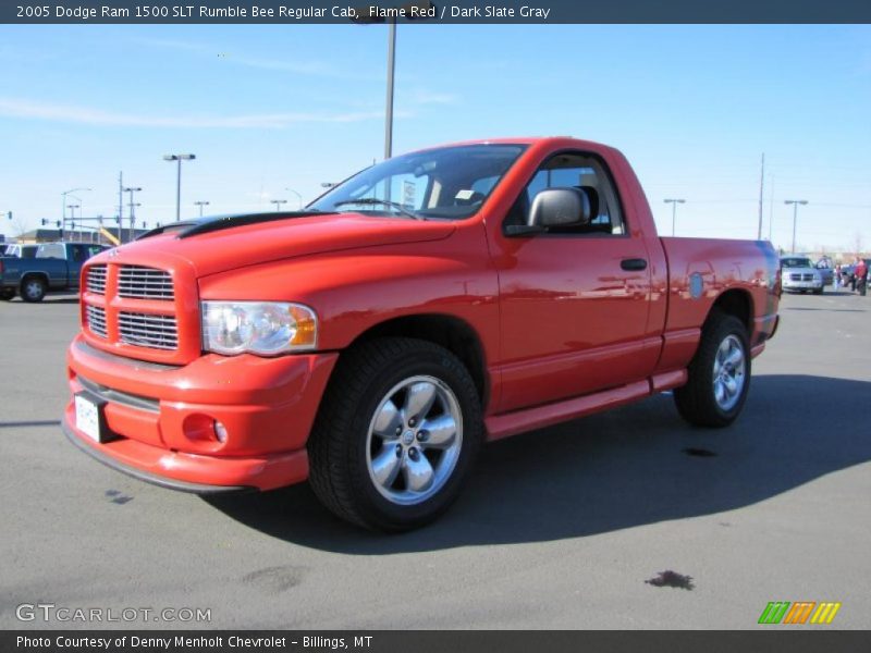 Front 3/4 View of 2005 Ram 1500 SLT Rumble Bee Regular Cab