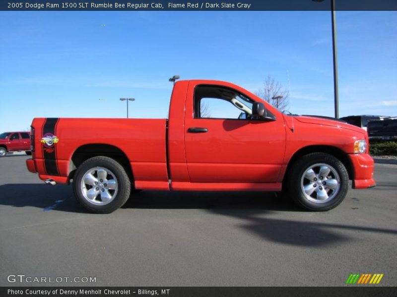 Flame Red / Dark Slate Gray 2005 Dodge Ram 1500 SLT Rumble Bee Regular Cab