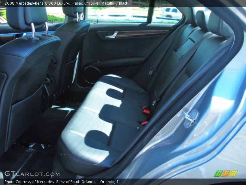 Palladium Silver Metallic / Black 2008 Mercedes-Benz C 300 Luxury
