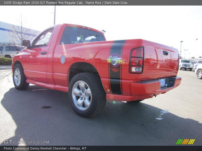 Flame Red / Dark Slate Gray 2005 Dodge Ram 1500 SLT Rumble Bee Regular Cab