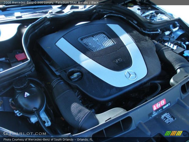 Palladium Silver Metallic / Black 2008 Mercedes-Benz C 300 Luxury