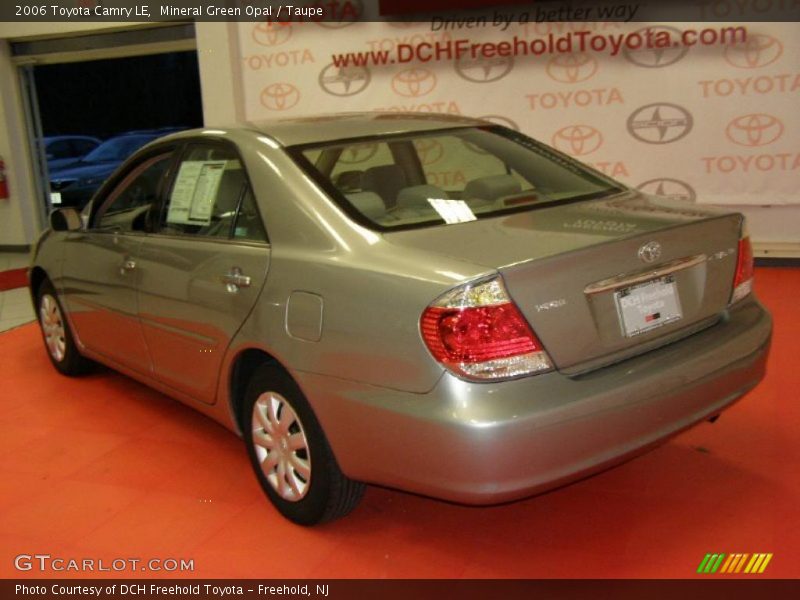 Mineral Green Opal / Taupe 2006 Toyota Camry LE