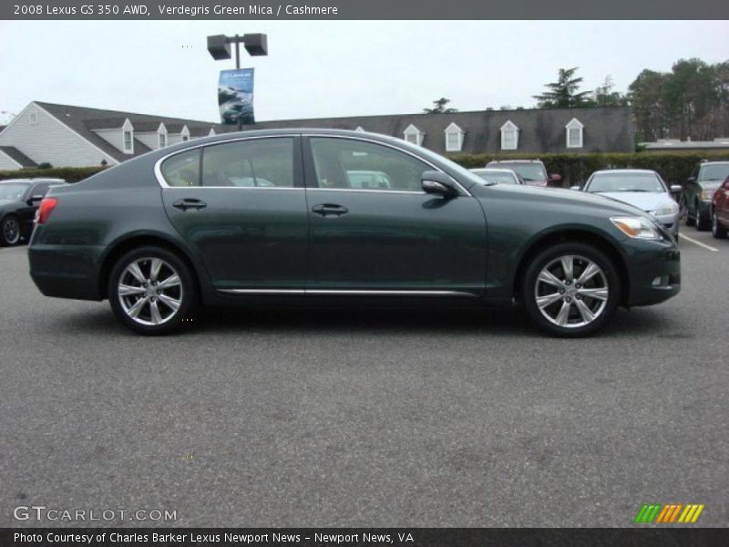 Verdegris Green Mica / Cashmere 2008 Lexus GS 350 AWD