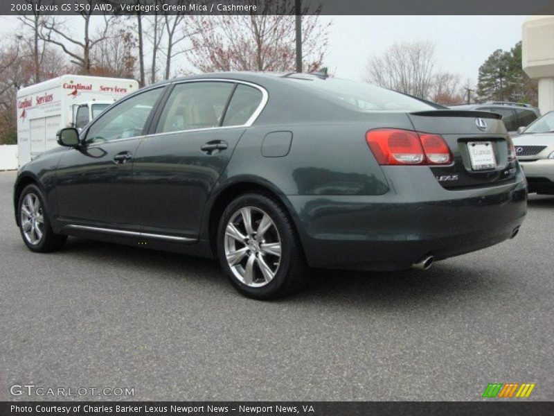 Verdegris Green Mica / Cashmere 2008 Lexus GS 350 AWD