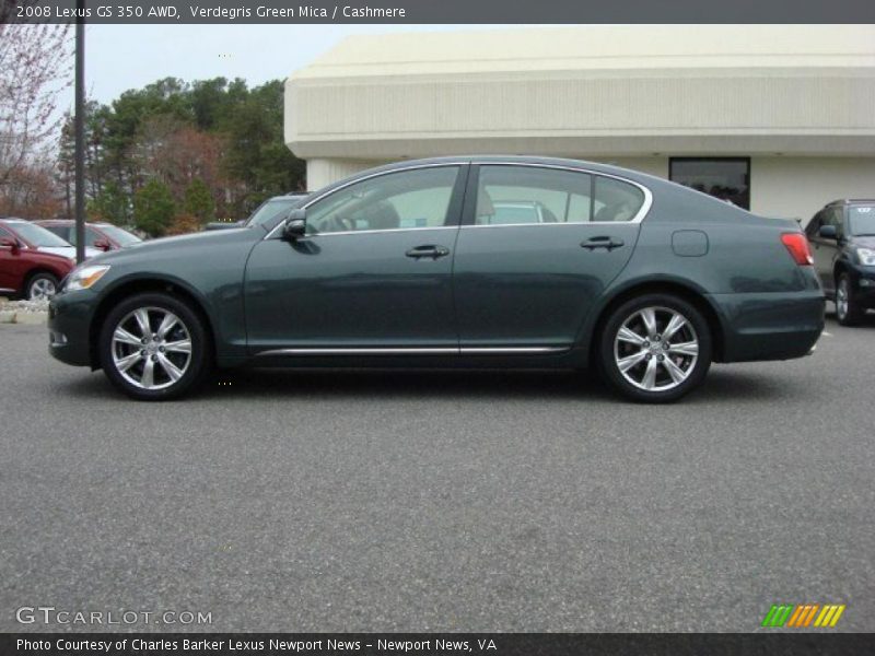 Verdegris Green Mica / Cashmere 2008 Lexus GS 350 AWD