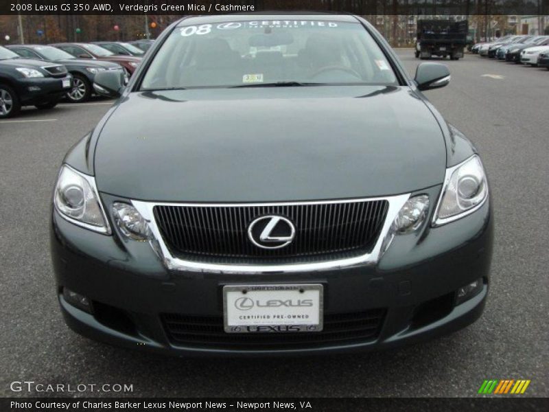 Verdegris Green Mica / Cashmere 2008 Lexus GS 350 AWD