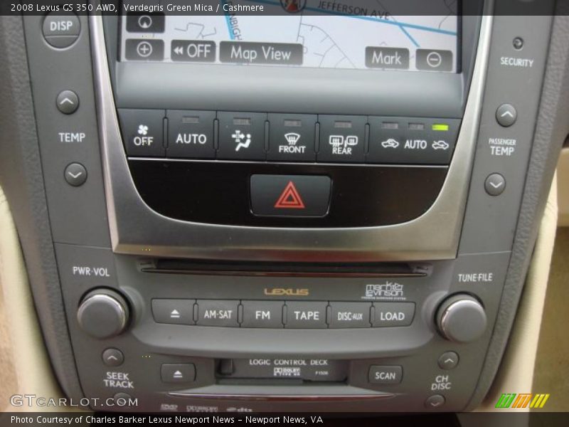 Controls of 2008 GS 350 AWD