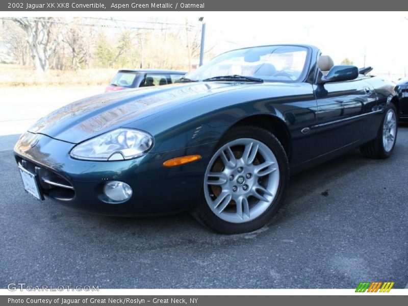 Aspen Green Metallic / Oatmeal 2002 Jaguar XK XK8 Convertible
