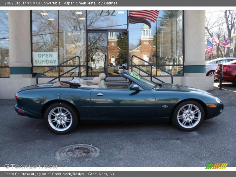 Aspen Green Metallic / Oatmeal 2002 Jaguar XK XK8 Convertible