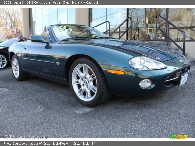 Aspen Green Metallic / Oatmeal 2002 Jaguar XK XK8 Convertible