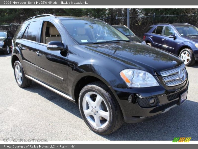 Black / Macadamia 2008 Mercedes-Benz ML 350 4Matic